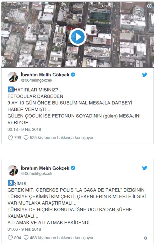 Melih Gökçek'ten La Casa De Papel için bomba iddia: Ali Koç'a suikast, Gezi ve darbe işareti - Resim : 4