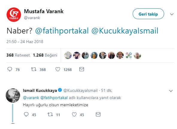 Erdoğan'ın danışmanından Portakal ve Küçükkaya'ya seçim mesajı: ''Naber?'' - Resim : 1