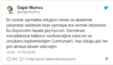 Özgür Mumcu, Cumhuriyet kararını açıkladı! Tamam mı, devam mı? - Resim : 1