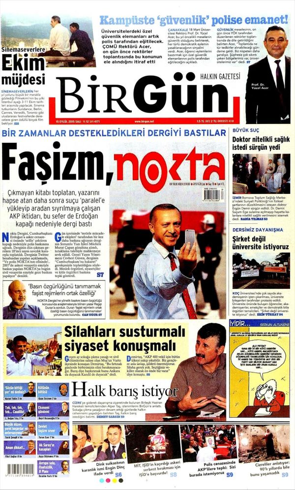 BirGün'den Nokta baskınına çok sert tepki! Faşizm, Nokta! - Resim : 1