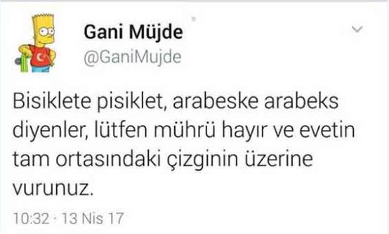 Ersoy Dede'den Gani Müjde'nin referandum tweetine sert tepki: Sana adam diyorlar ya! - Resim : 1