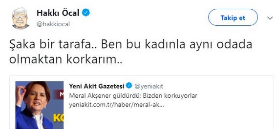 Ünlü köşe yazarından Meral Akşener için olay yorum! Aynı odada olmaktan korkarım - Resim : 1