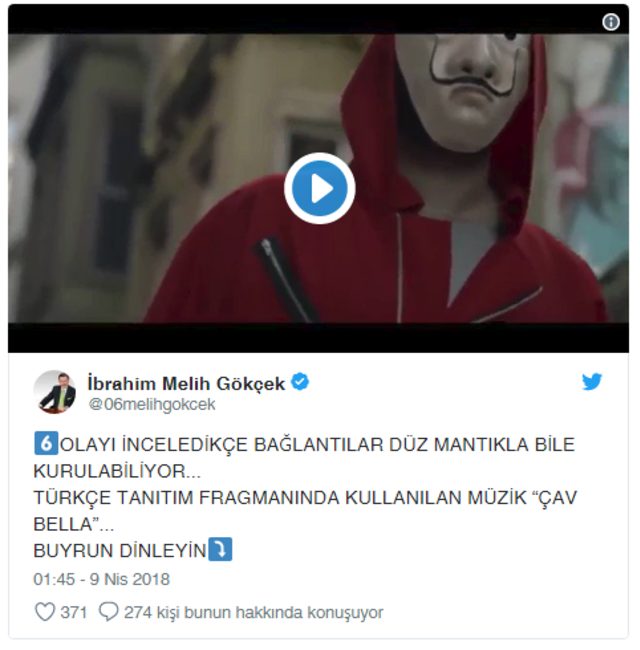 Melih Gökçek'ten La Casa De Papel için bomba iddia: Ali Koç'a suikast, Gezi ve darbe işareti - Resim : 5