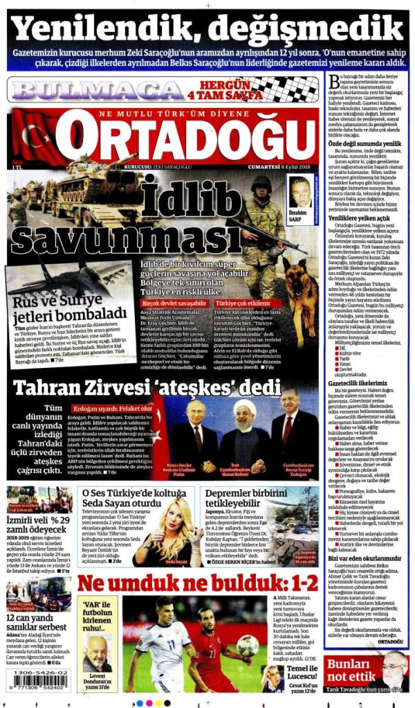 Ortadoğu Gazetesi yüzünü yeniledi! "Yenilendik, değişmedik" - Resim : 1