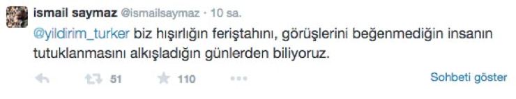 İsmail Saymaz ile Yıldırım Türker twitter'da fena kapıştı! 'İsmail bi sus!' - Resim : 4