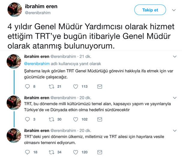 TRT Genel Müdürü İbrahim Eren'den ilk mesaj! - Resim : 1