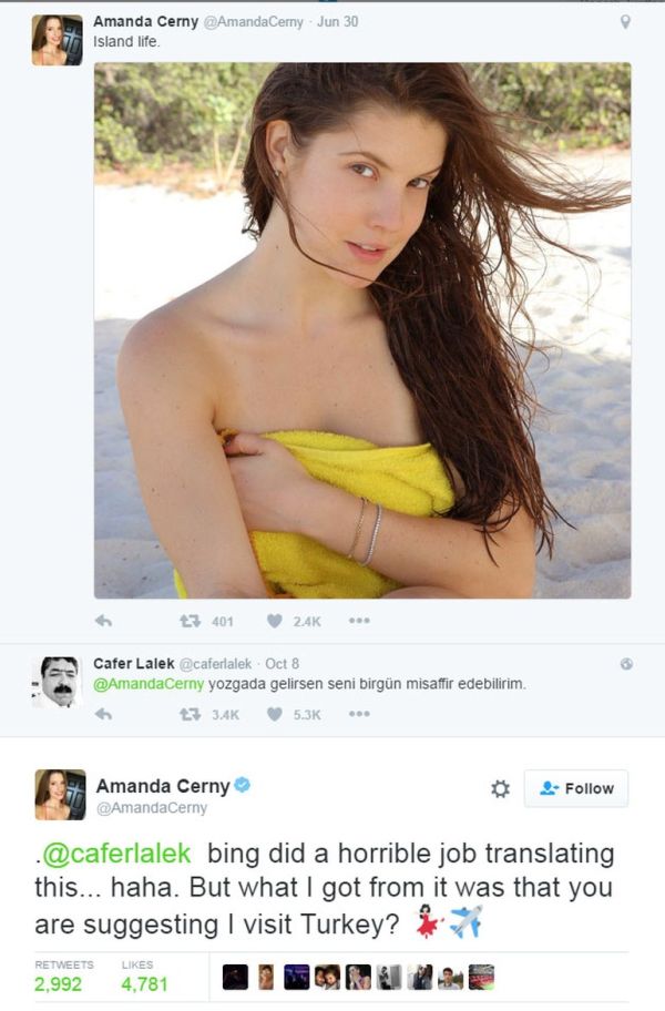 Snapchat yıldızı Amanda Cerny ‘Yozgatlı Dayı'yı cevapladı, sosyal medya yıkıldı! - Resim : 1