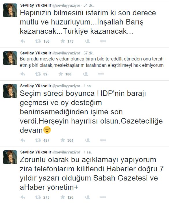 Sevilay Yükselir'den zorunlu açıklama! Sabah Gazetesi'nden kovuldu mu? (Medyaradar/Özel) - Resim : 1