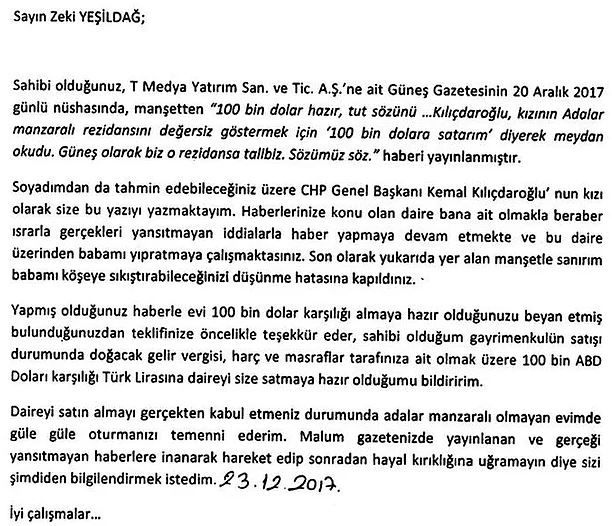 CHP'den Güneş gazetesine satılan daire için ilk açıklama! - Resim : 2