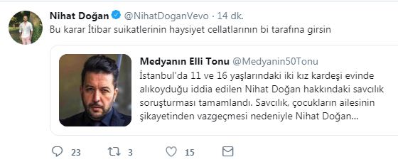 Nihat Doğan'dan savcılık kararına ilk tepki: Bu karar haysiyet cellatlarının...(Medyaradar/Özel) - Resim : 1