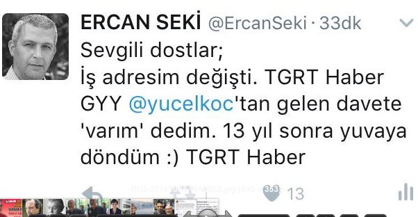 TGRT Haber'e tecrübeli takviye! 13 yıl sonra yuvaya döndü! (Medyaradar/Özel) - Resim : 1