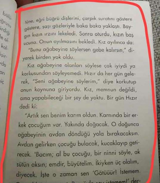 Çocuk kitabında skandal ifadeler! "Baygın kızın ırzını lekeledi, 'karım oldun' dedi!" - Resim : 2