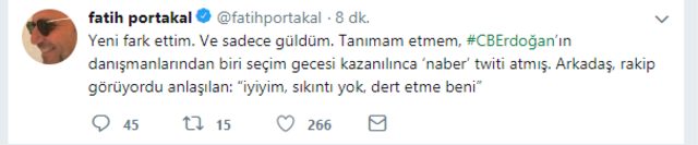 Fatih Portakal'dan o mesaja 3 gün sonra yanıt! "Dert etme beni!" - Resim : 2