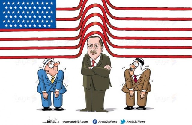 Türkiye-ABD krizi sonrası çok çarpıcı Erdoğan karikatürü! - Resim : 1