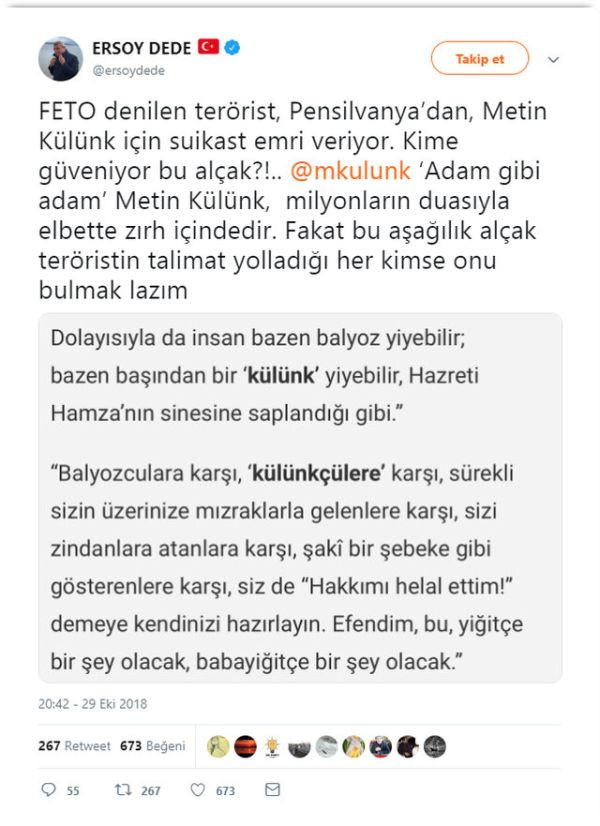 29 Ekim konuşmasında şok sözler! Gülen o AKP'liye suikast emri mi verdi? - Resim : 1