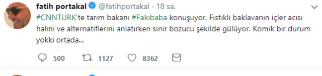 Fatih Portakal'dan o bakana sert tepki: Sinir bozucu şekilde gülüyor! - Resim : 1