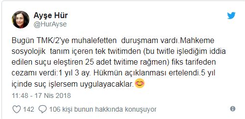 Tarihçi ve yazar Ayşe Hür'e 15 ay hapis cezası - Resim : 1