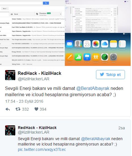 Redhack Berat Albayrak'ın hesabını 'hackledi': ‘Solcu muhalif’ler serbest kalmazsa yayınlayacağız' - Resim : 1