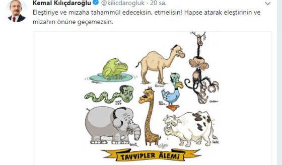 Dün hesabından paylaşmıştı! Kemal Kılıçdaroğlu'na karikatür soruşturması! - Resim : 1