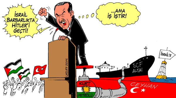 Dünyaca ünlü karikatürist Erdoğan'ın İsrail ilişkisini çizdi! - Resim : 1