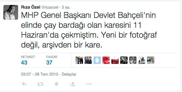 Ahmet Hakan o fotoğraf ile ilgili konuştu! Bahçeli çay mı içiyordu? - Resim : 3