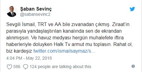 İsmail Saymaz Halk TV'yi eleştirdi, cevap tepe isminden geldi: Rahat ol, biz kardeşiz - Resim : 2