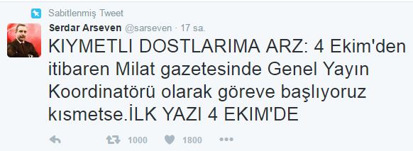 Akit ile yolları ayırmıştı! Serdar Arseven hangi gazeteyle anlaştı? - Resim : 1