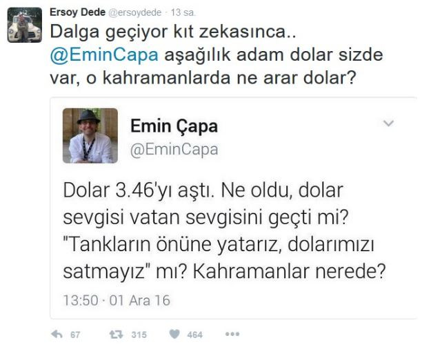 Emin Çapa'dan hedefteki tweet için zorunlu yanıt! - Resim : 1