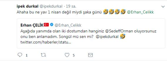 Erhan Çelik o haberlerle böyle dalga geçti: Hanginiz Sedef Orman? (Medyaradar/Özel) - Resim : 1