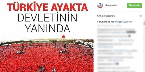 Ebru Gündeş'in Yenikapı paylaşımı rekor kırdı - Resim : 1