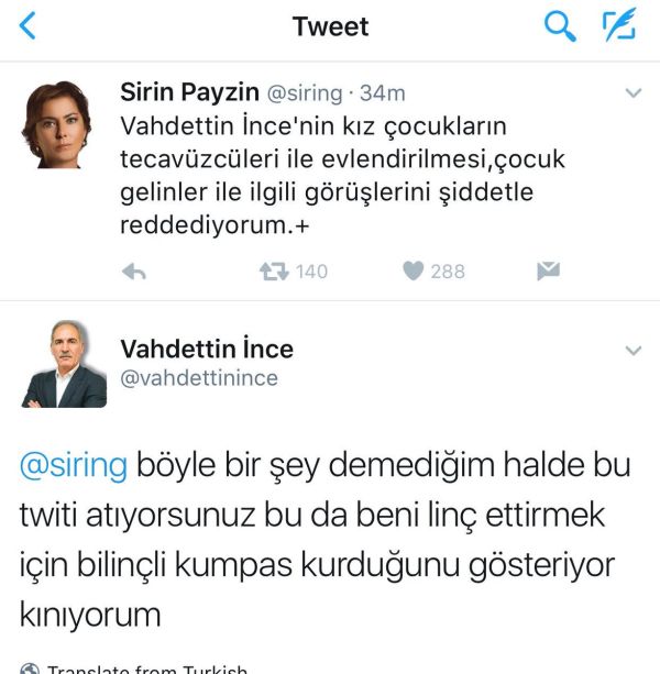 Şirin Payzın skandal sözlere Twitter'dan tepki gösterdi: Şiddetle reddediyorum! - Resim : 1