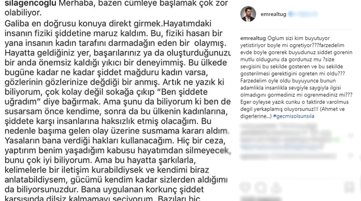 Emre Altuğ'dan Sıla'ya destek, Ahmet Kural'a tepki: Oğlum sizi kim büyütüyor? - Resim : 1