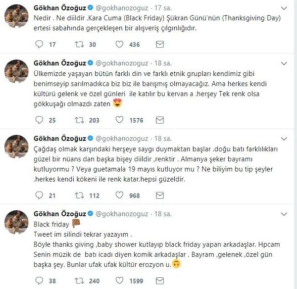 Gökhan Özoğuz’dan 'Black Friday' tepkisi: "Bunlar kültür erozyonu" - Resim : 1