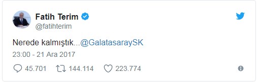 Fatih Terim Galatasaray'a döndü, sosyal medya yıkıldı - Resim : 1