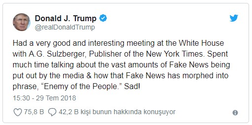 Trump 'halk düşmanı' dedi! Gazeteciler isyan etti! - Resim : 2