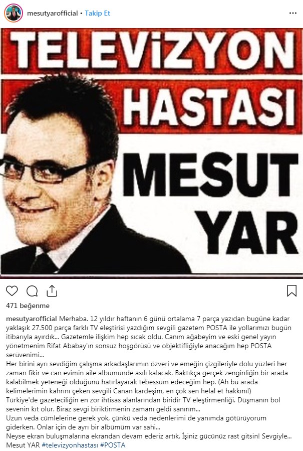 Medyaradar'dan Posta bombası! Hangi ünlü köşe yazarı gazeteden ayrıldı? (Medyaradar/Özel) - Resim : 1