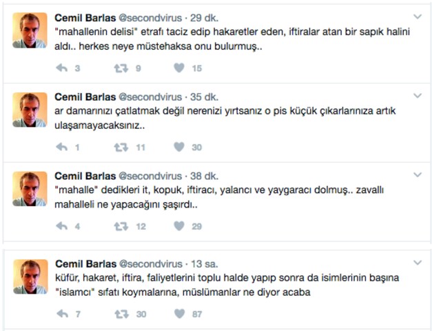 Cemil Barlas, Fatih Tezcan'a kızdı mahalleyi topa tuttu: İt, kopuk, iftiracı, yalancı dolmuş! - Resim : 3