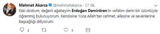 Erdoğan Demirören’in ölümü sosyal medyada gündem oldu: “Değmez efendiler değmez” - Resim : 5