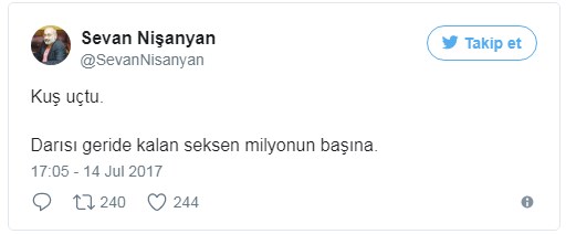 Sevan Nişanyan cezaevinden firarını Twitter'dan duyurdu: ‘Kuş uçtu' - Resim : 1