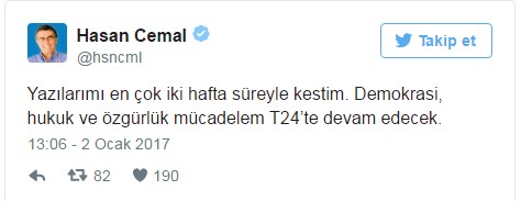 Hasan Cemal yazmayı bıraktı mı? - Resim : 1