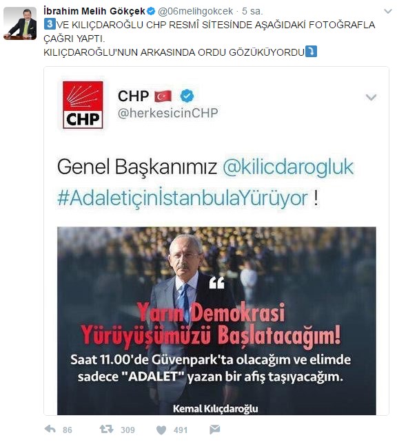 Gökçek'ten 'Adalet Yürüyüşü' iddiası: İkinci darbe kalkışması... - Resim : 2