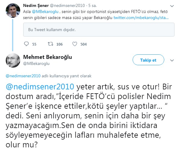 Papaz Brunson kavgası Twitter'da patladı! Nedim Şener ile Mehmet Bekaroğlu kapıştı! - Resim : 6