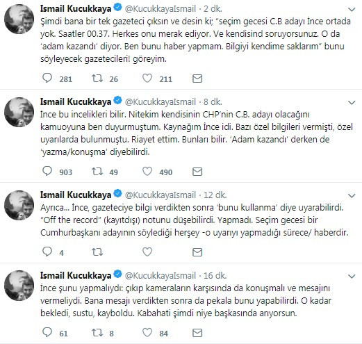İsmail Küçükkaya'dan İnce'ye jet yanıt: Kabahati şimdi niye başkasında arıyorsun? (Medyaradar/Özel) - Resim : 1