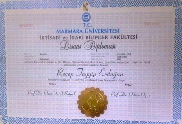 İşte Başbakan Erdoğan'ın merak edilen diploması - Resim : 2