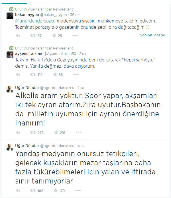 Takvim'in manşeti Uğur Dündar ve Ayşenur Arslan'ı çileden çıkarttı! Yandaş medyanın onursuz tetikçileri!(Medyaradar/Özel) - Resim : 1