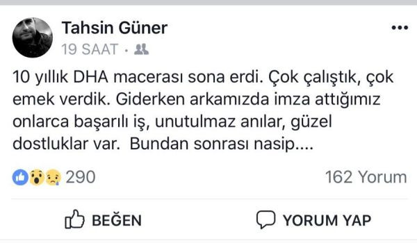 Doğan Medya Grubu'nda ayrılık rüzgarı! 10 yıldır çalışıyordu! (Medyaradar/Özel) - Resim : 1