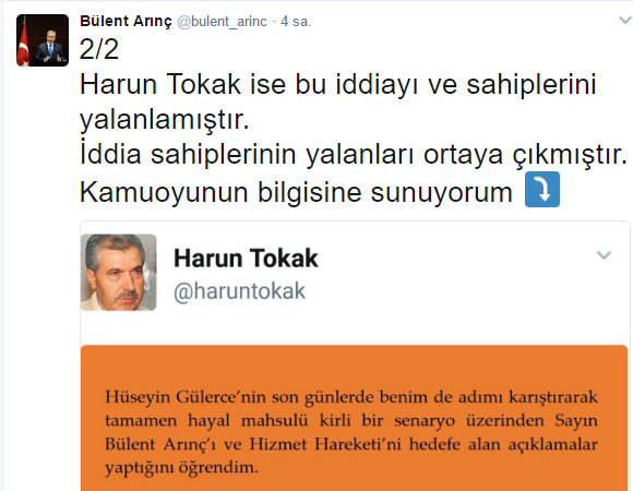 Bülent Arınç ile Hüseyin Gülerce Twitter'dan kapıştı: Halbuki ahmaklıktan söz ediyordu... - Resim : 2