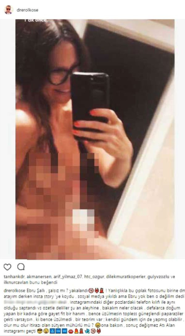 Erol Köse'nin Ebru Şallı paylaşımı olay oldu: "Ebru Şallı, şalsız mı yakalandı?" - Resim : 1