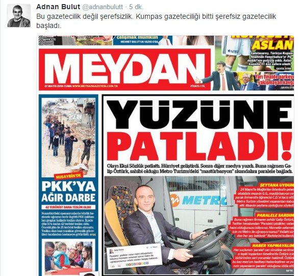 Meydan Gazetesi'nden skandal manşet! Pornografik başlık sosyal medyayı sarstı! - Resim : 1