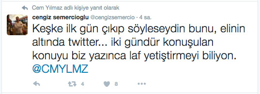 Cem Yılmaz ile Cengiz Semercioğlu Twitter'da birbirine girdi! - Resim : 4